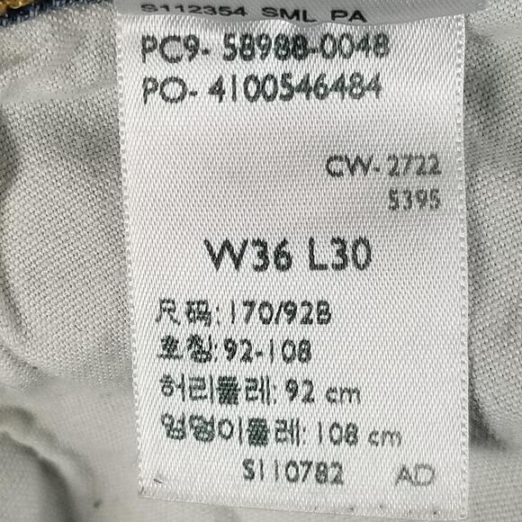 Levi Strauss Signature Jeans Mens 36x30 Straight Leg Stretch Denim Waterless - Picture 15 of 16